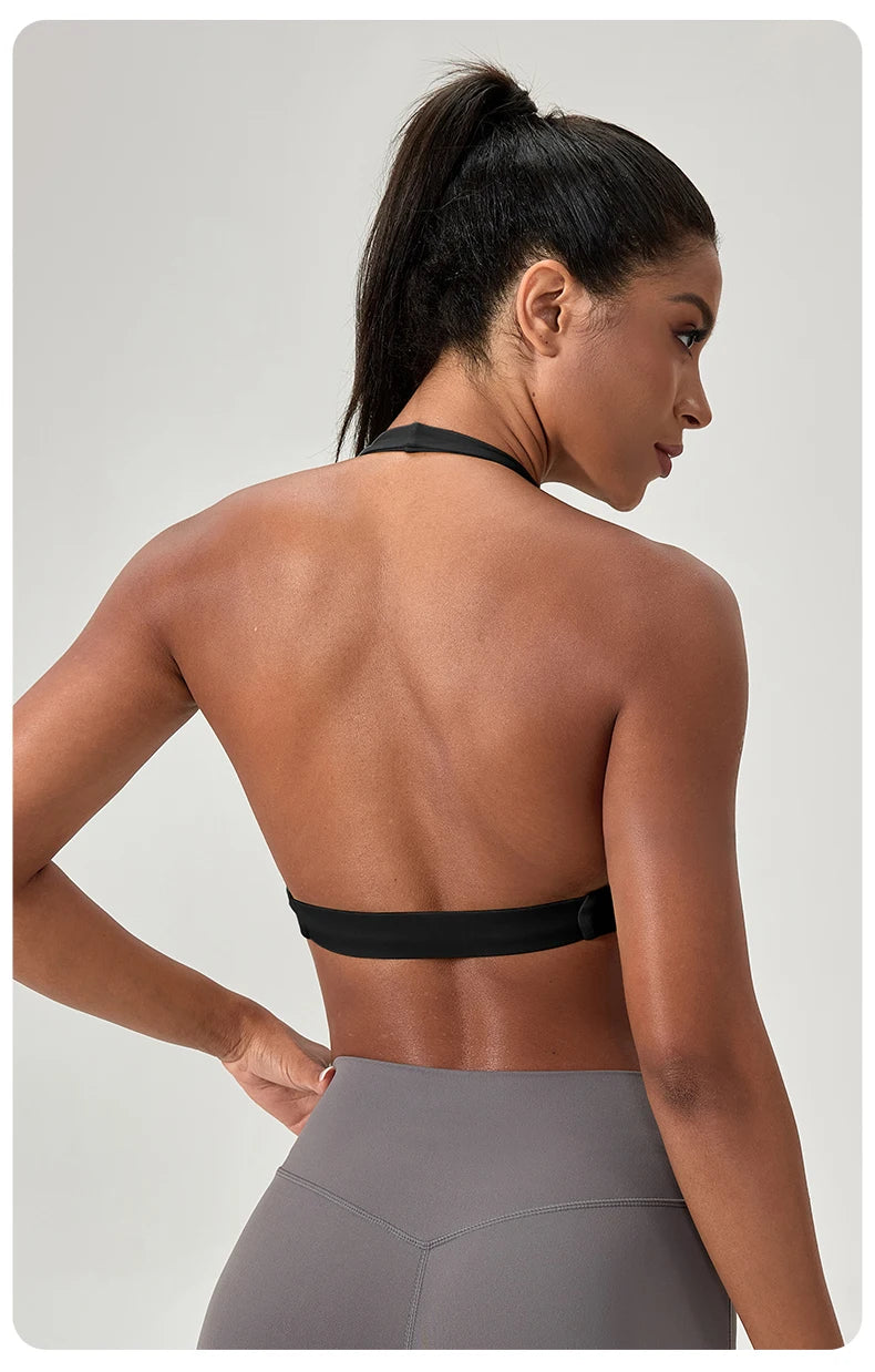 Halter Neck Sports Yoga Bra