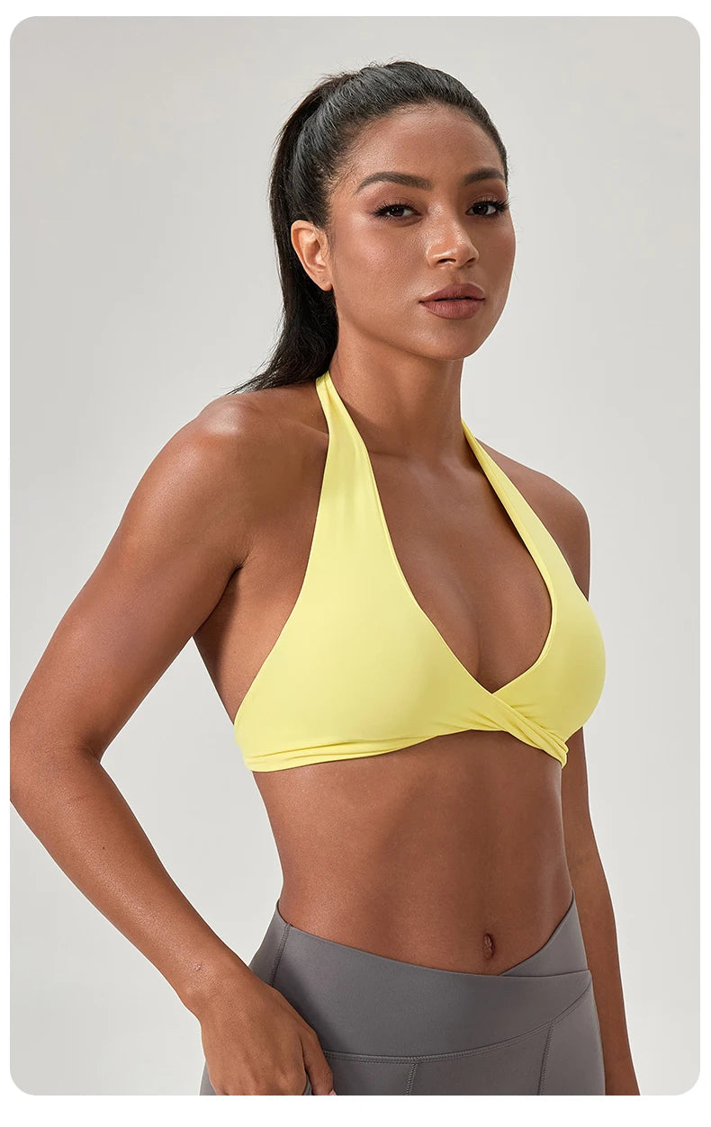 Halter Neck Sports Yoga Bra