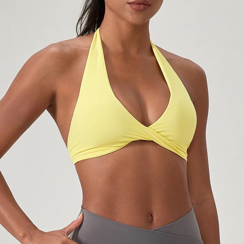 Halter Neck Sports Yoga Bra