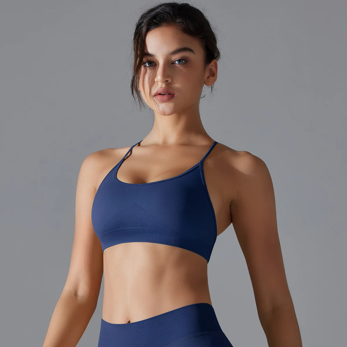Back Laced Sports Yoga Bra