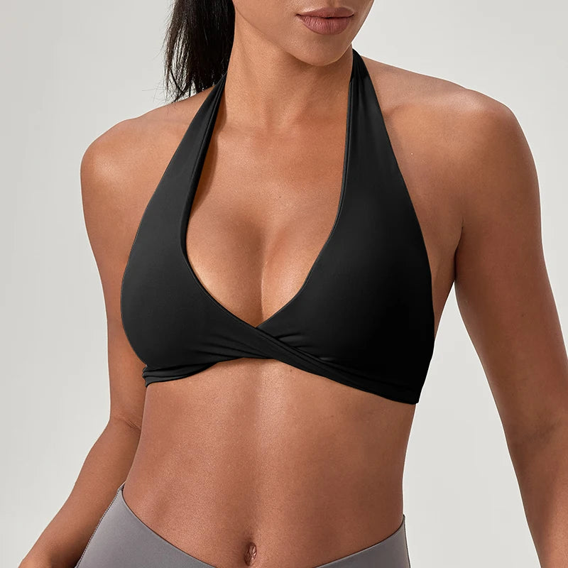 Halter Neck Sports Yoga Bra