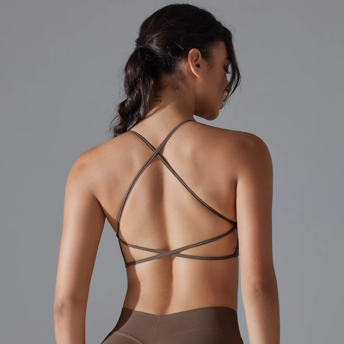 Back Laced Sports Yoga Bra