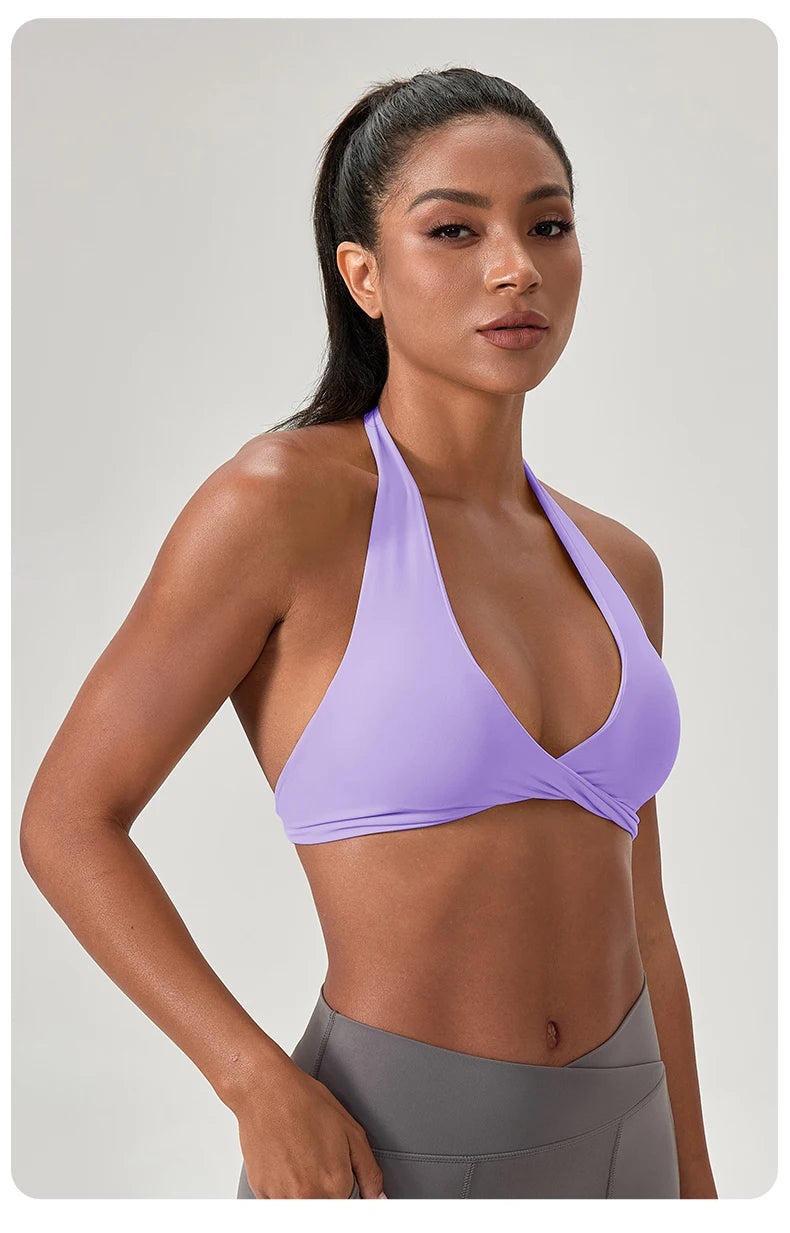Halter Neck Sports Yoga Bra