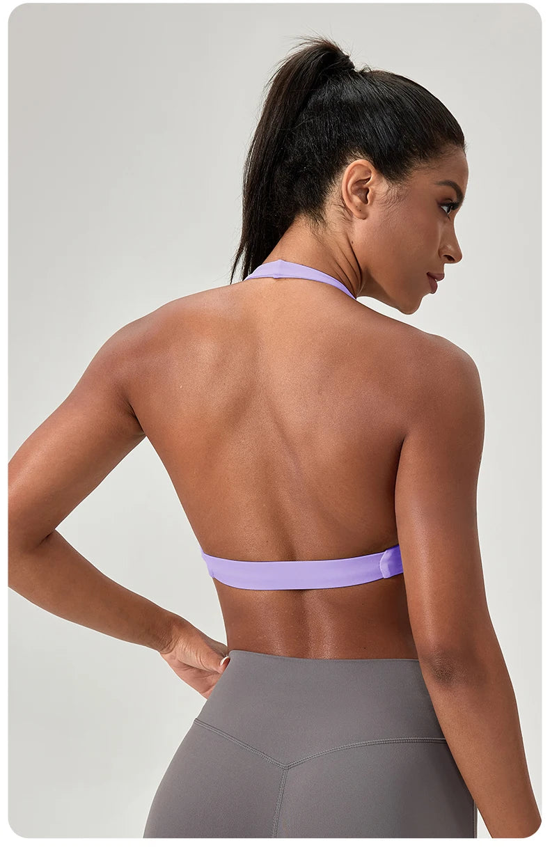 Halter Neck Sports Yoga Bra
