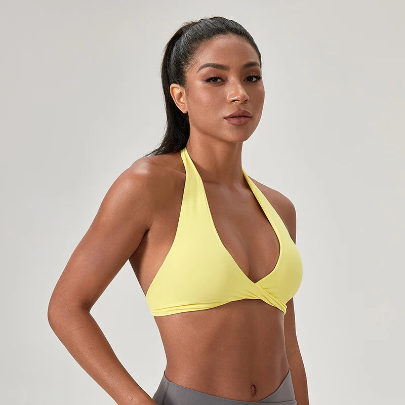 Halter Neck Sports Yoga Bra