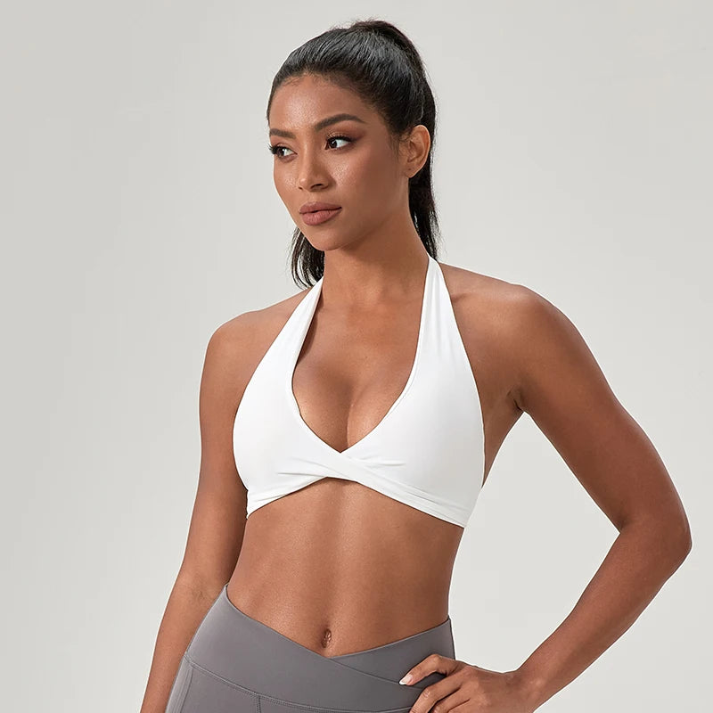 Halter Neck Sports Yoga Bra