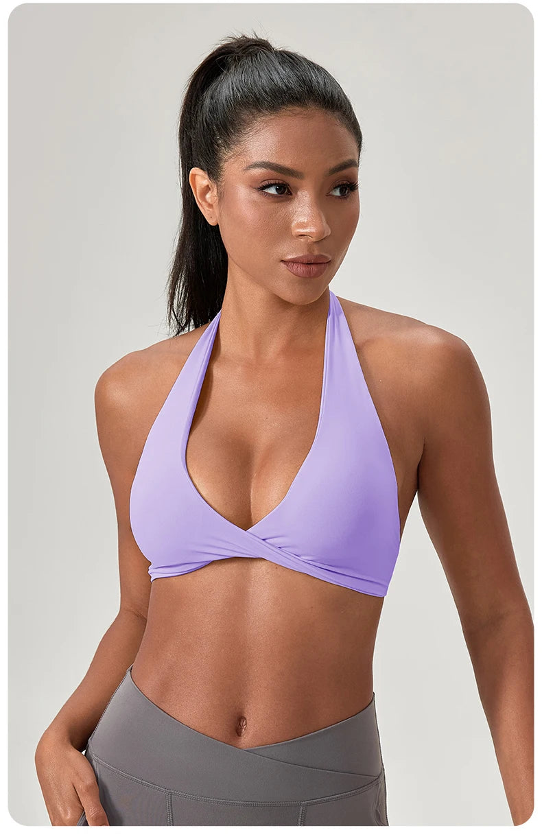 Halter Neck Sports Yoga Bra