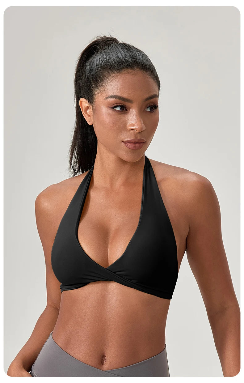 Halter Neck Sports Yoga Bra