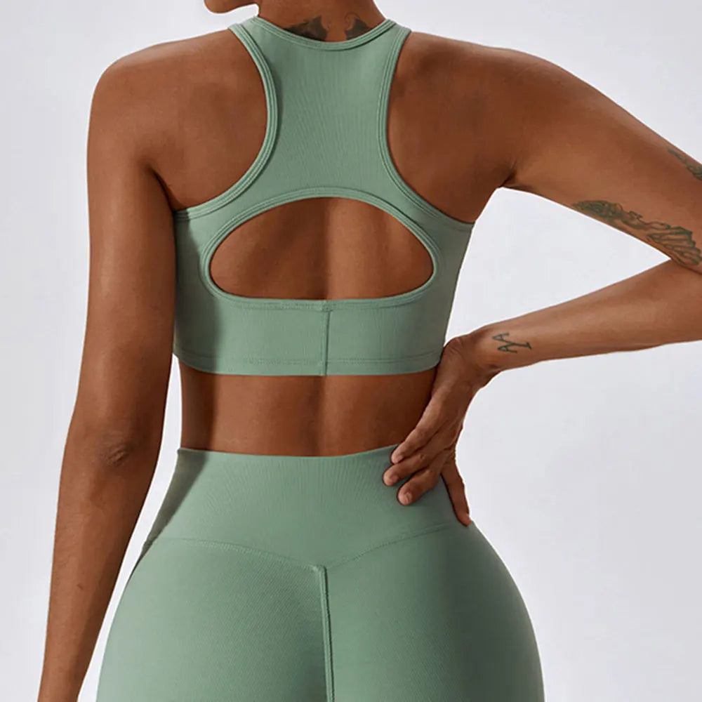 Ribbed Allure Sports Bra