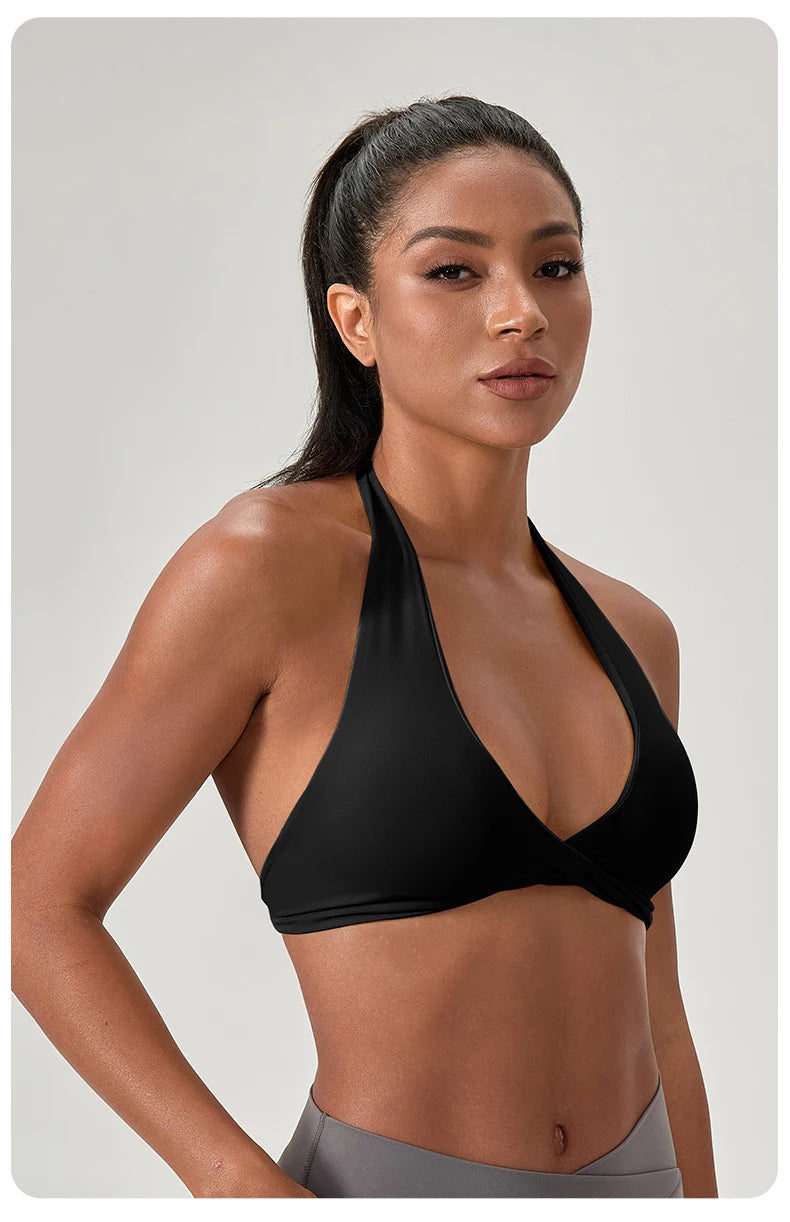 Halter Neck Sports Yoga Bra