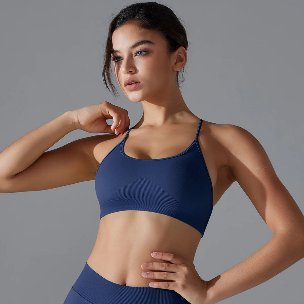 Back Laced Sports Yoga Bra