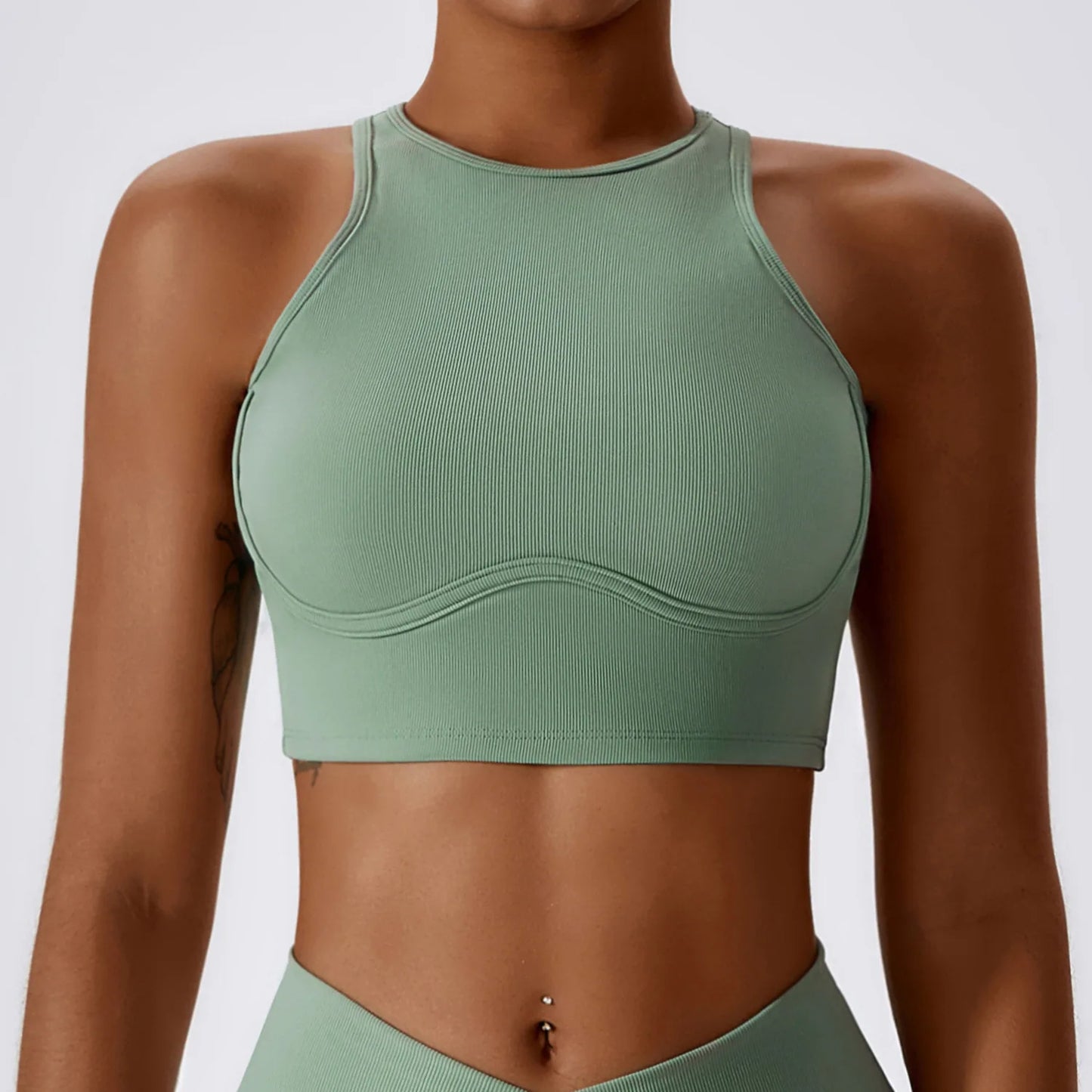 Ribbed Allure Sports Bra